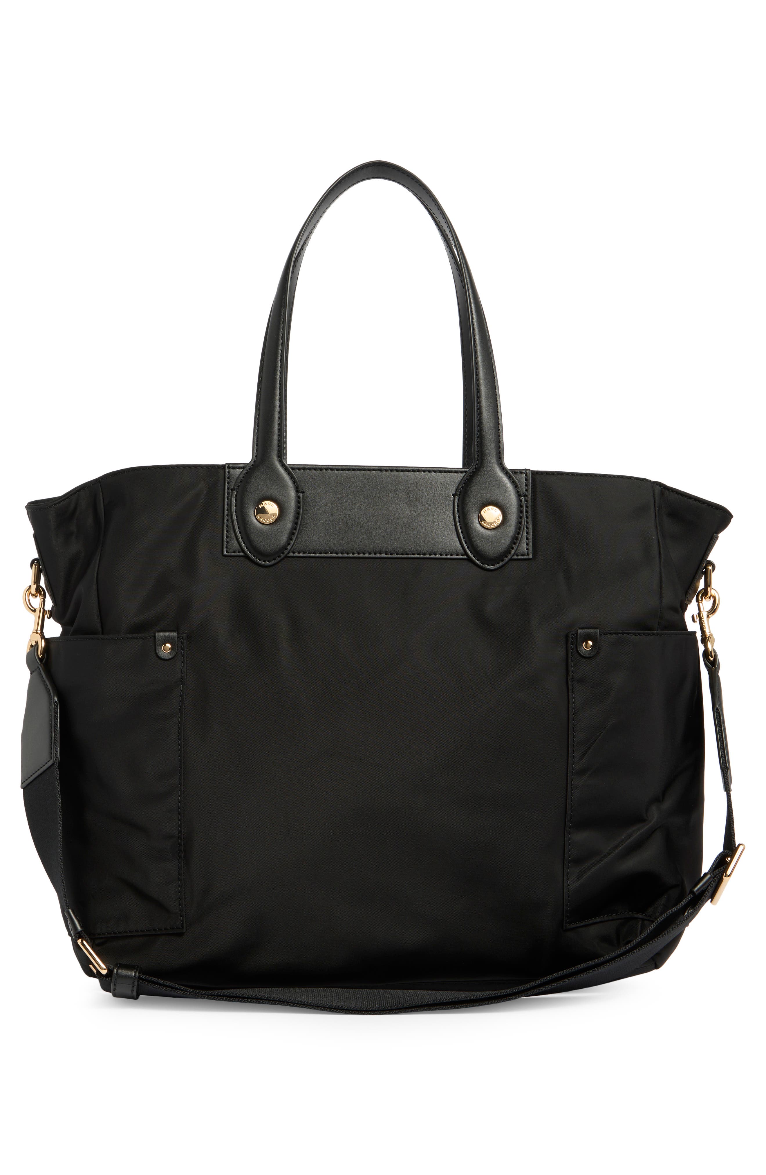 Marc Jacobs Preppy Nylon Baby Bag, Alternate, color, Black