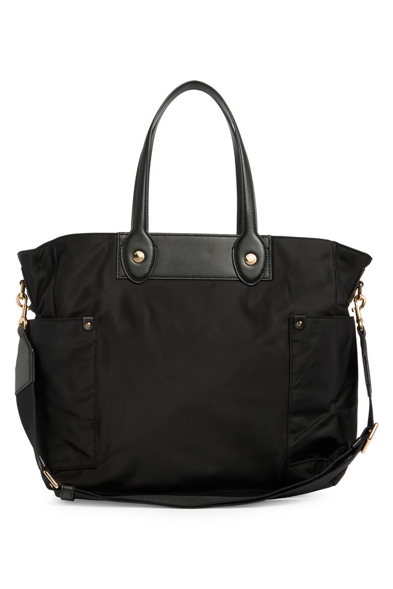 Preppy Nylon Baby Bag, Alternate, color, BLACK