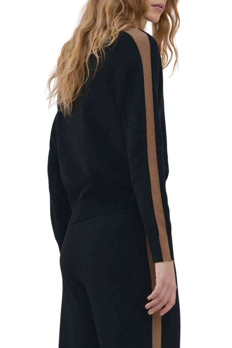 Mock Neck Sweater, Alternate, color, BLACK
