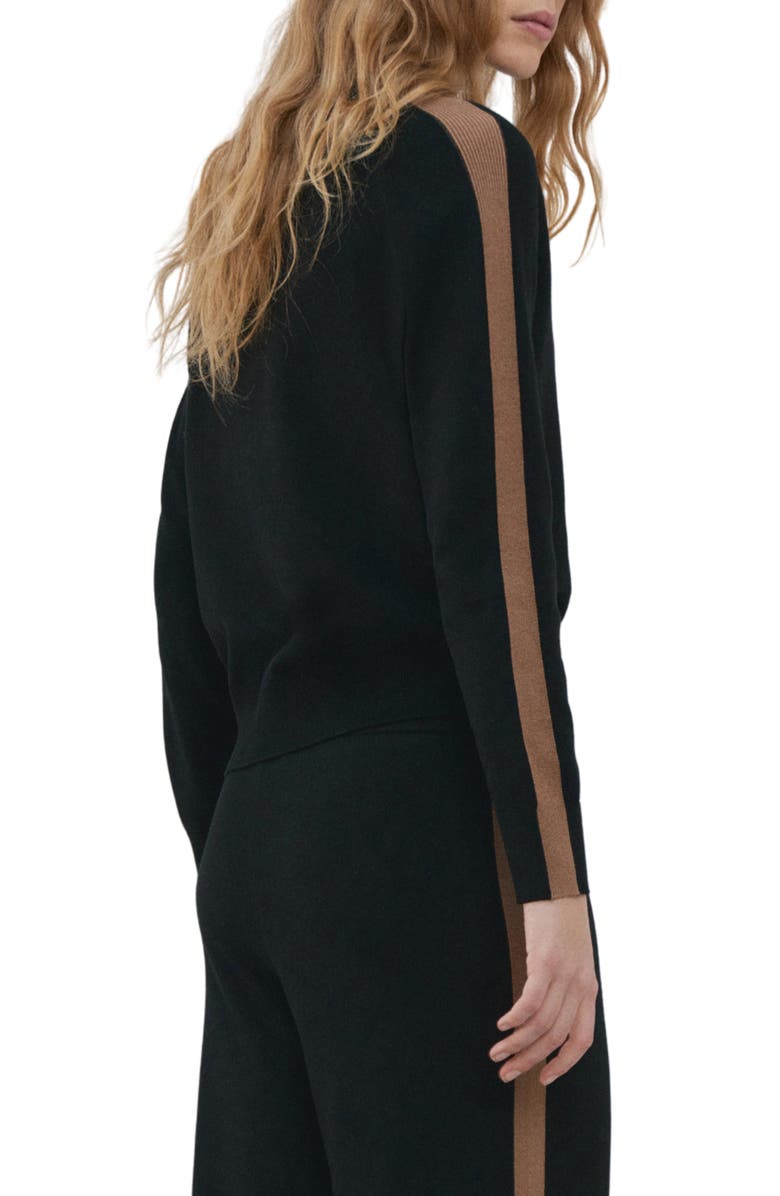 MANGO Mock Neck Sweater, Alternate, color, Black