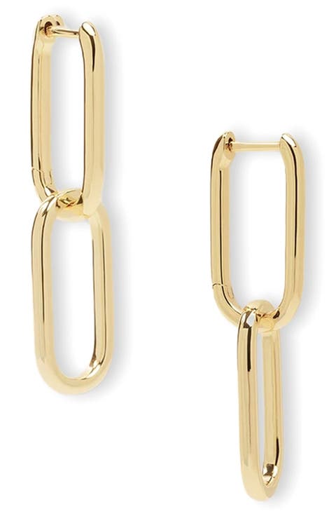Carrie Chain Convertible Drop Hoop Earrings
