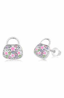 Kids' Purse Crystal Purse Stud Earrings