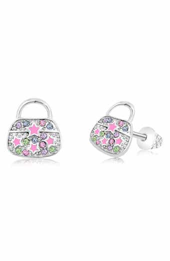 Kids' Purse Crystal Purse Stud Earrings