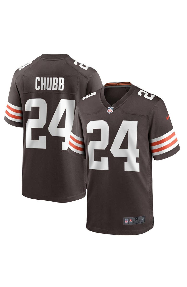 Nike Men's Nike Nick Chubb Brown Cleveland Browns Game Player Jersey, Main, color, 