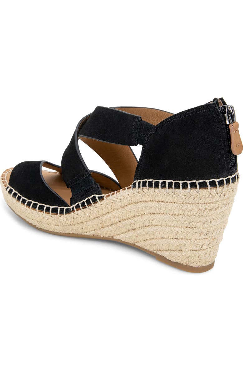 Gentle Souls Corinne Wedge Sandal, Alternate, color, Black Nubuck