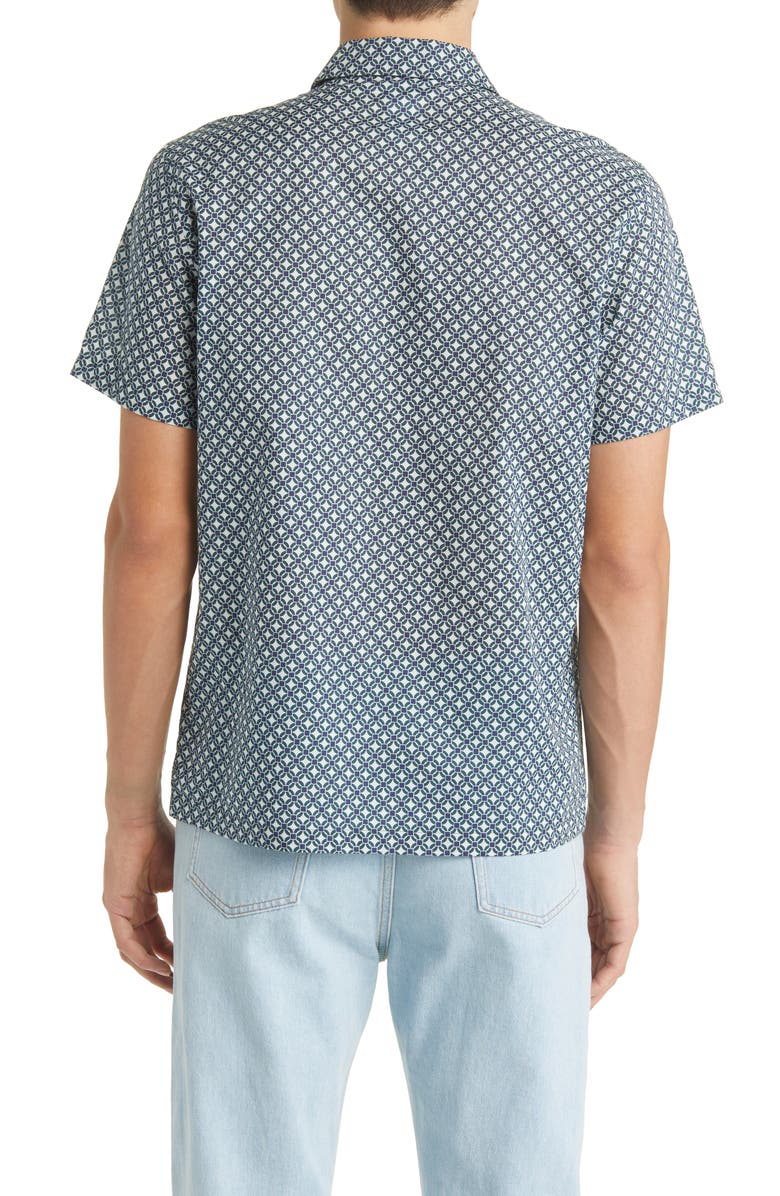 A.P.C. Leandre Short Sleeve Button-Up Shirt, Alternate, color, 