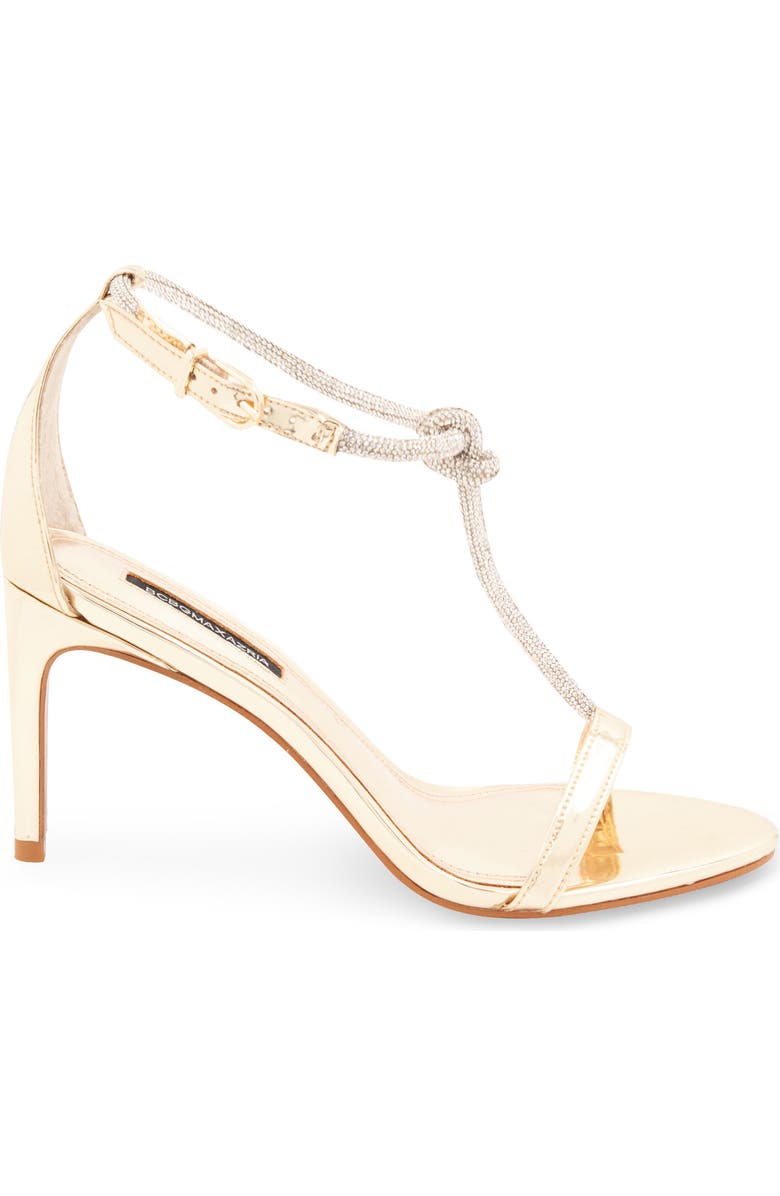 BCBGMAXAZRIA Trinnia T-Strap Sandal, Alternate, color, Platinum