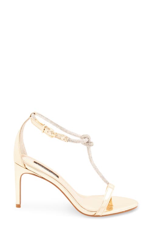 Bcbg Max Azria Trinnia T-strap Sandal In Silver