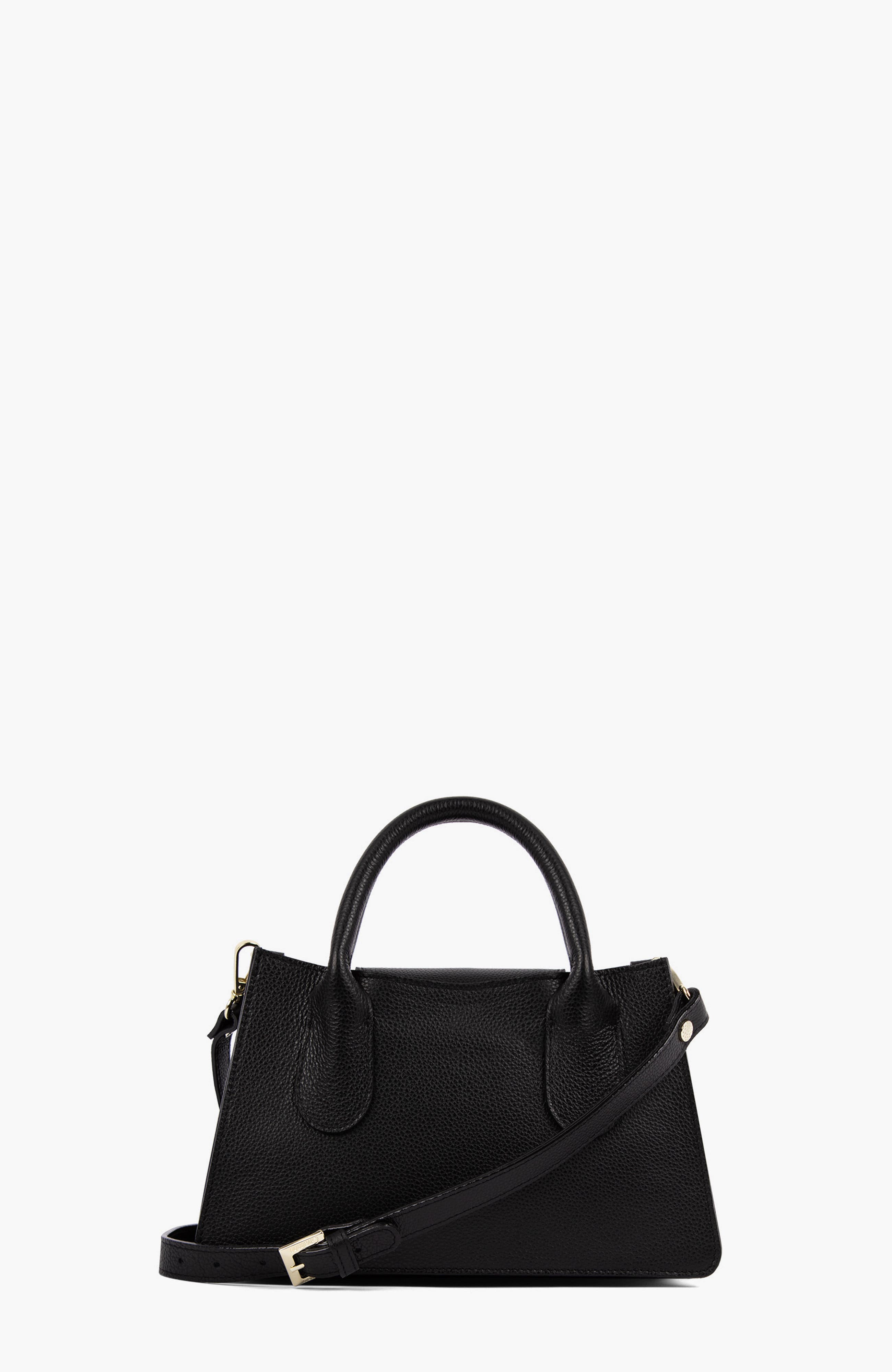 Muse 558 Pebbled Leather Handbag, Alternate, color, Black