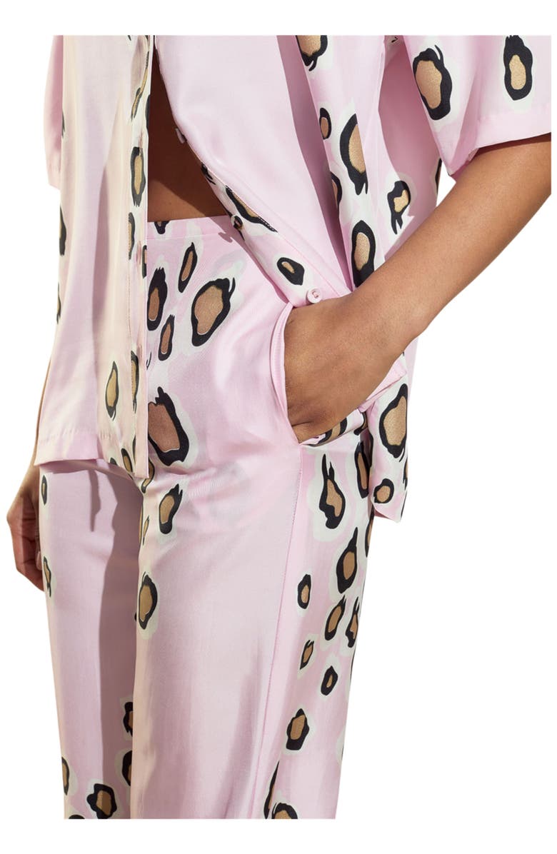 Cynthia Rowley Amalfi Flare Pant, Alternate, color, Pink Gold