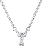 Bliss Diamond Diamond "T" Initial Pendant 18" Necklace 14K Gold Lab Grown