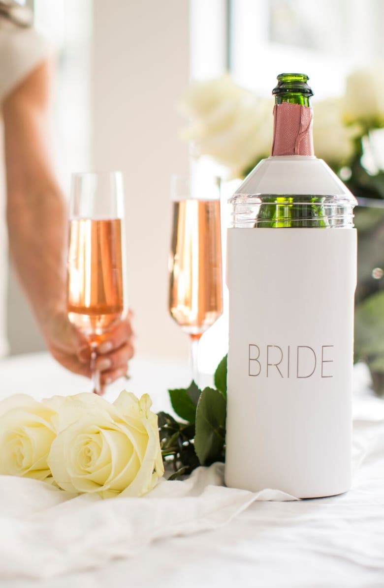 Vinglacé Bride Wine & Champagne Chiller, Alternate, color, White