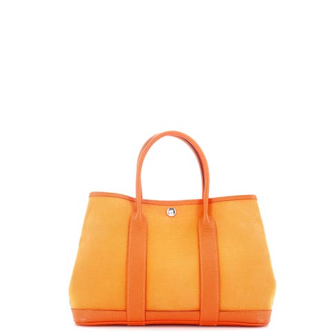 Garden Party Tote Toile and Leather 30