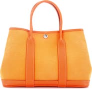 Pre-Owned Hermes Garden Party Tote Toile and Leather 30