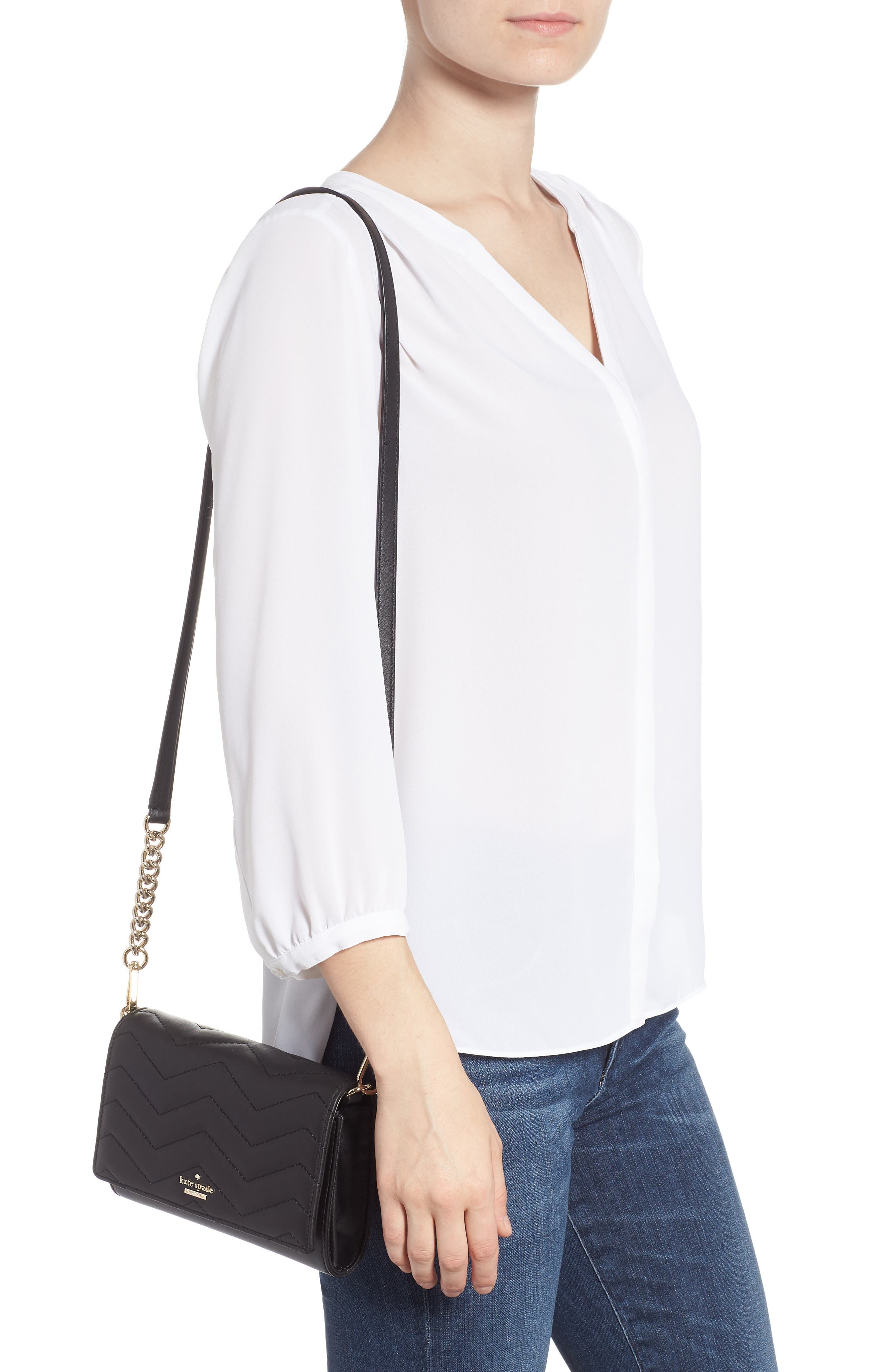 Kate Spade New York reese park – wyn quilted leather crossbody, Alternate, color, 