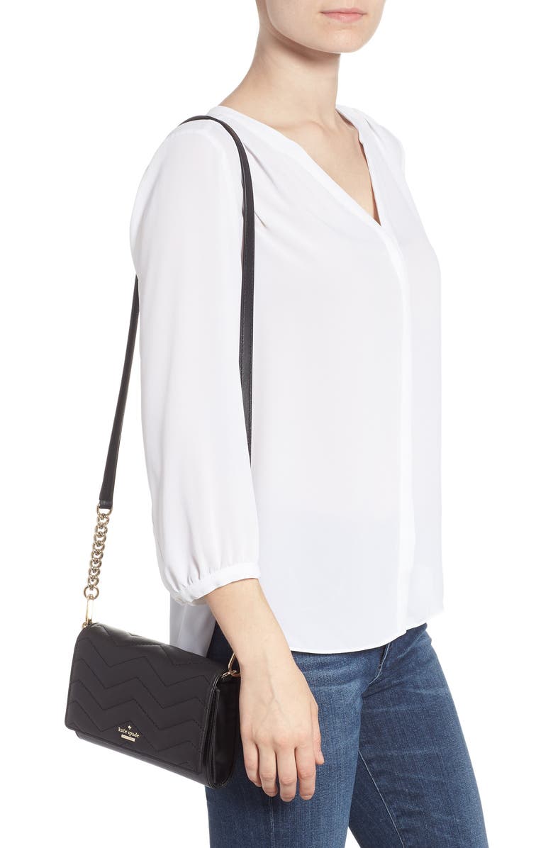 Kate Spade New York reese park – wyn quilted leather crossbody, Alternate, color,