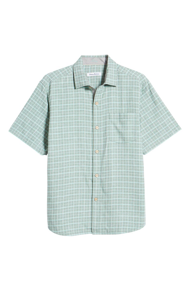 Tommy Bahama Men's Check It Out Short Sleeve Button-Up Silk Shirt, Alternate, color, 