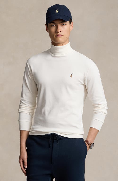 Polo Ralph Lauren Soft Touch Cotton Turtleneck In Nevis