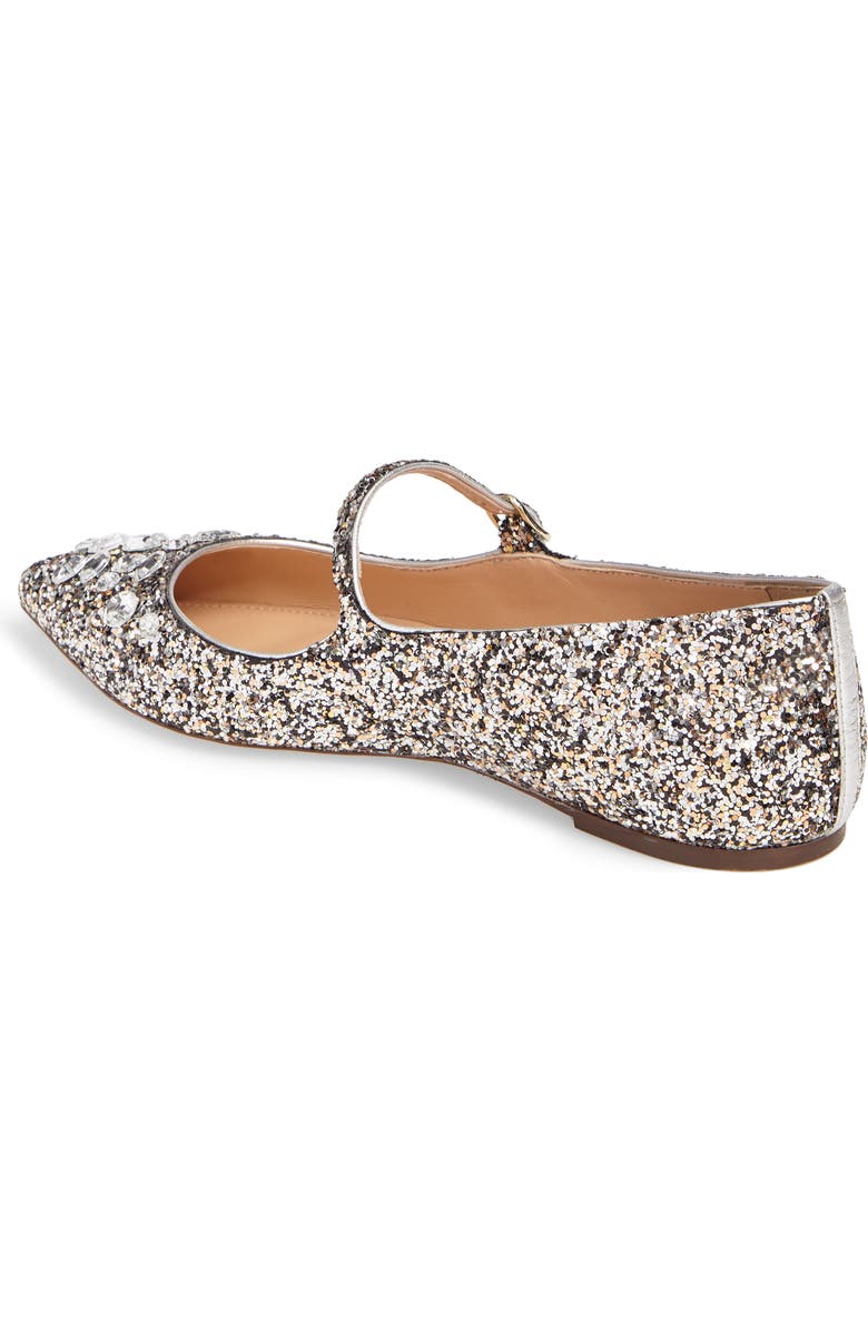 J.Crew Glitter Mary Jane Flat, Alternate, color,