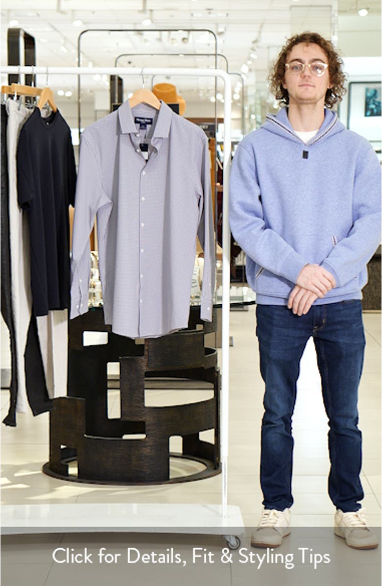 Leeward Trim Fit Plaid Performance Button-Up Shirt, sales video thumbnail