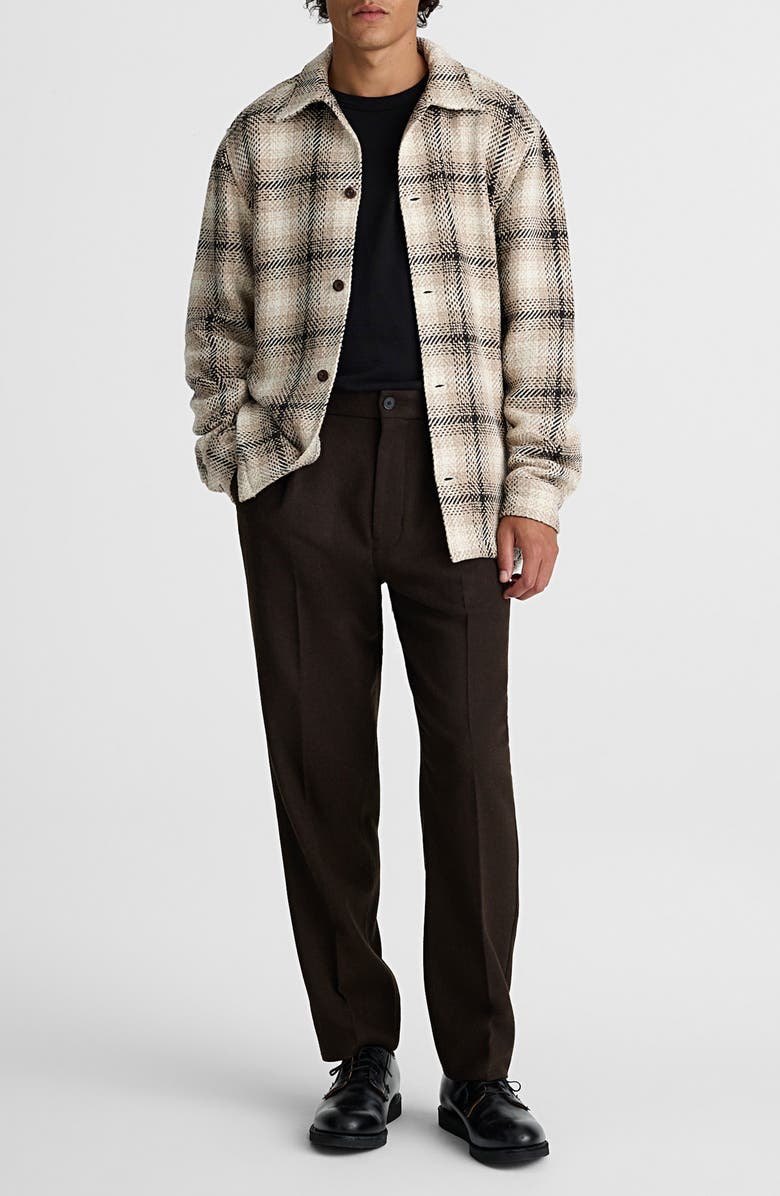 Madewell Twill Shirt Jacket, Alternate, color, Heavy Twill Plaid Grey/ Ivory