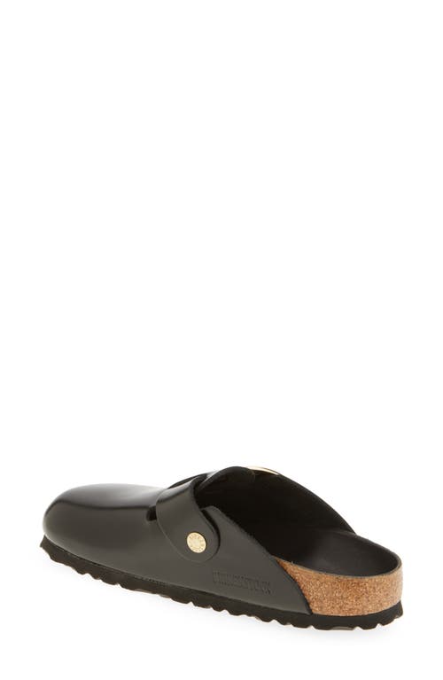 Birkenstock Boston Amalfi Big Bukle In Black