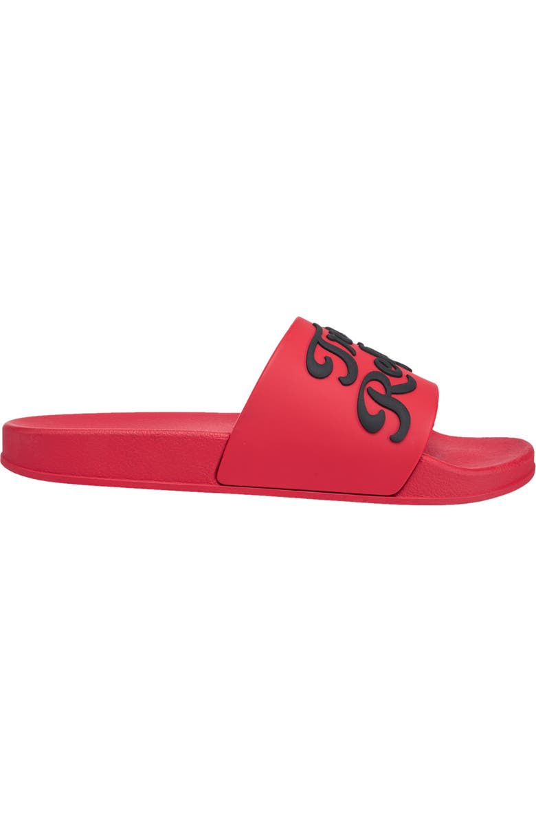 True Religion Drake Script Logo Pool Slide, Alternate, color, Red
