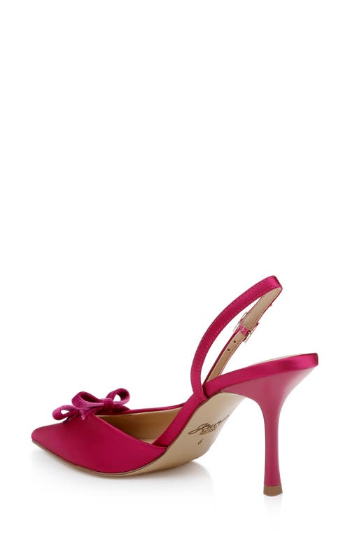 Jewel Badgley Mischka Ellery Slingback Pointed Toe Pump In Pink