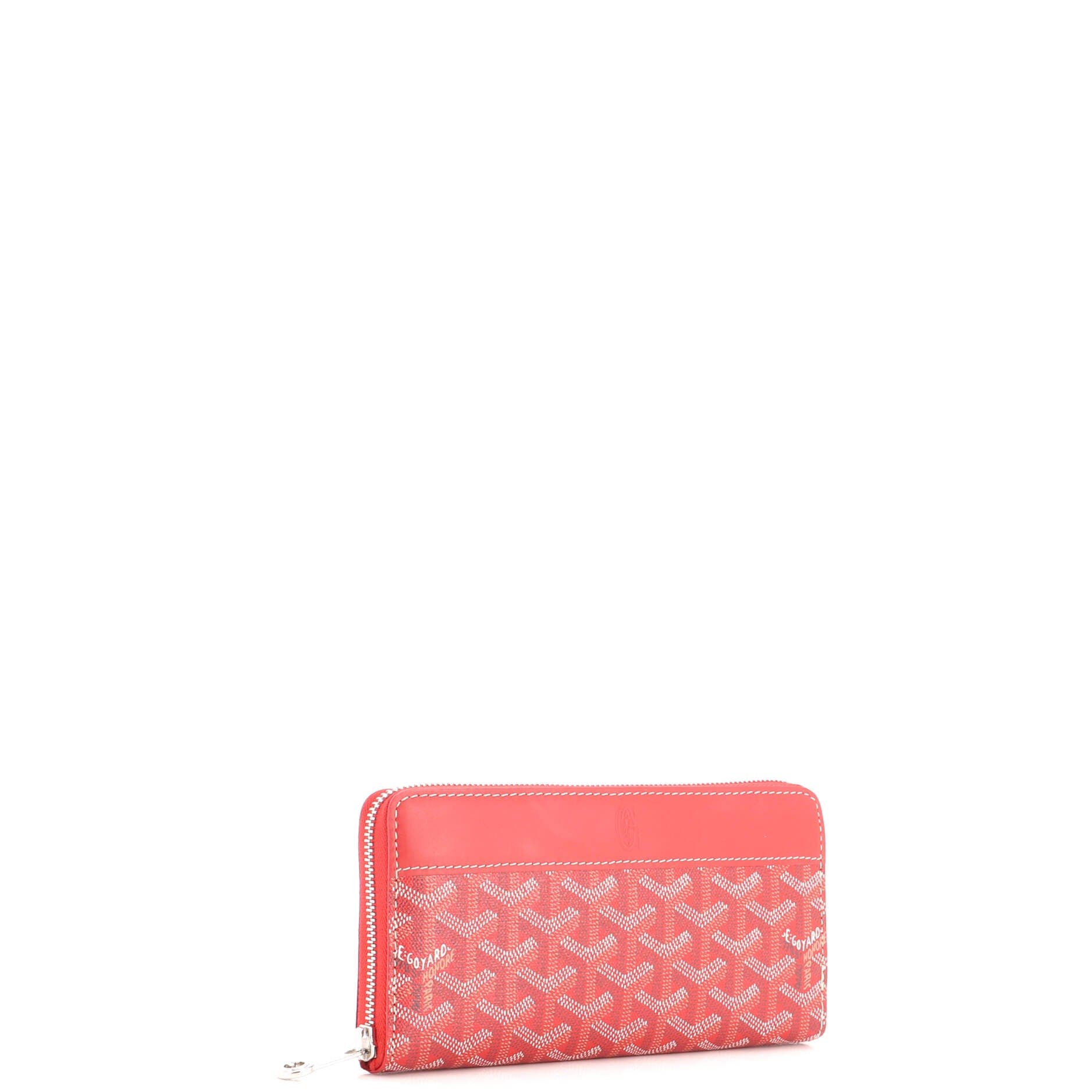 Pre-Owned Goyard Matignon Zip Wallet Coated Canvas with Leather (Women ...