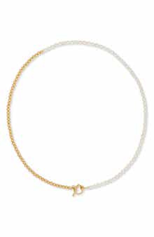 Kate Spade New York freshwater pearl toggle necklace
