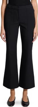 Theory Pintuck Cotton Blend Kick Flare Pants