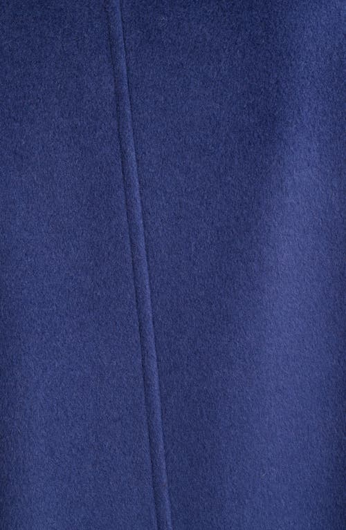 Bernardo Single Breasted Crop Coat In Blue