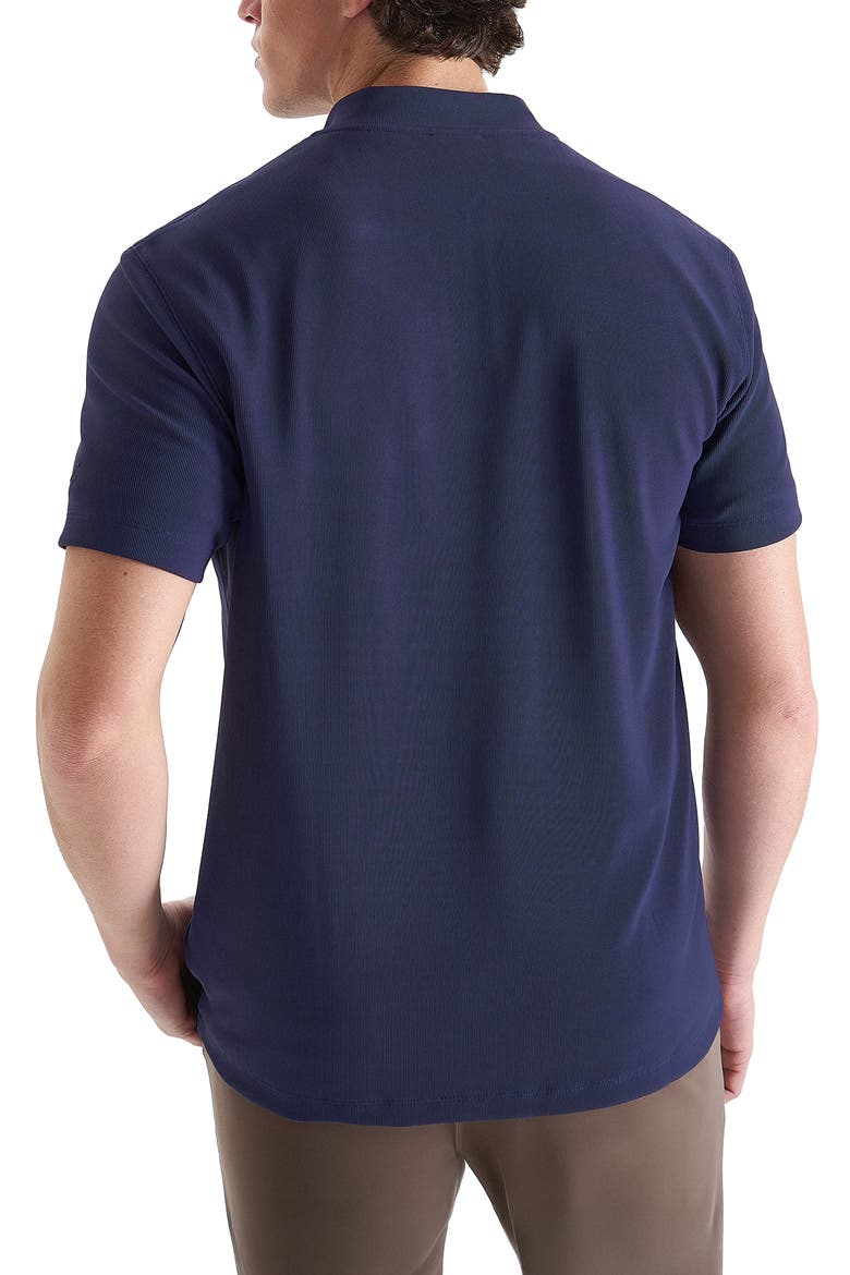 High Neck Tech T-Shirt with UV Protection, Alternate, color, Navy