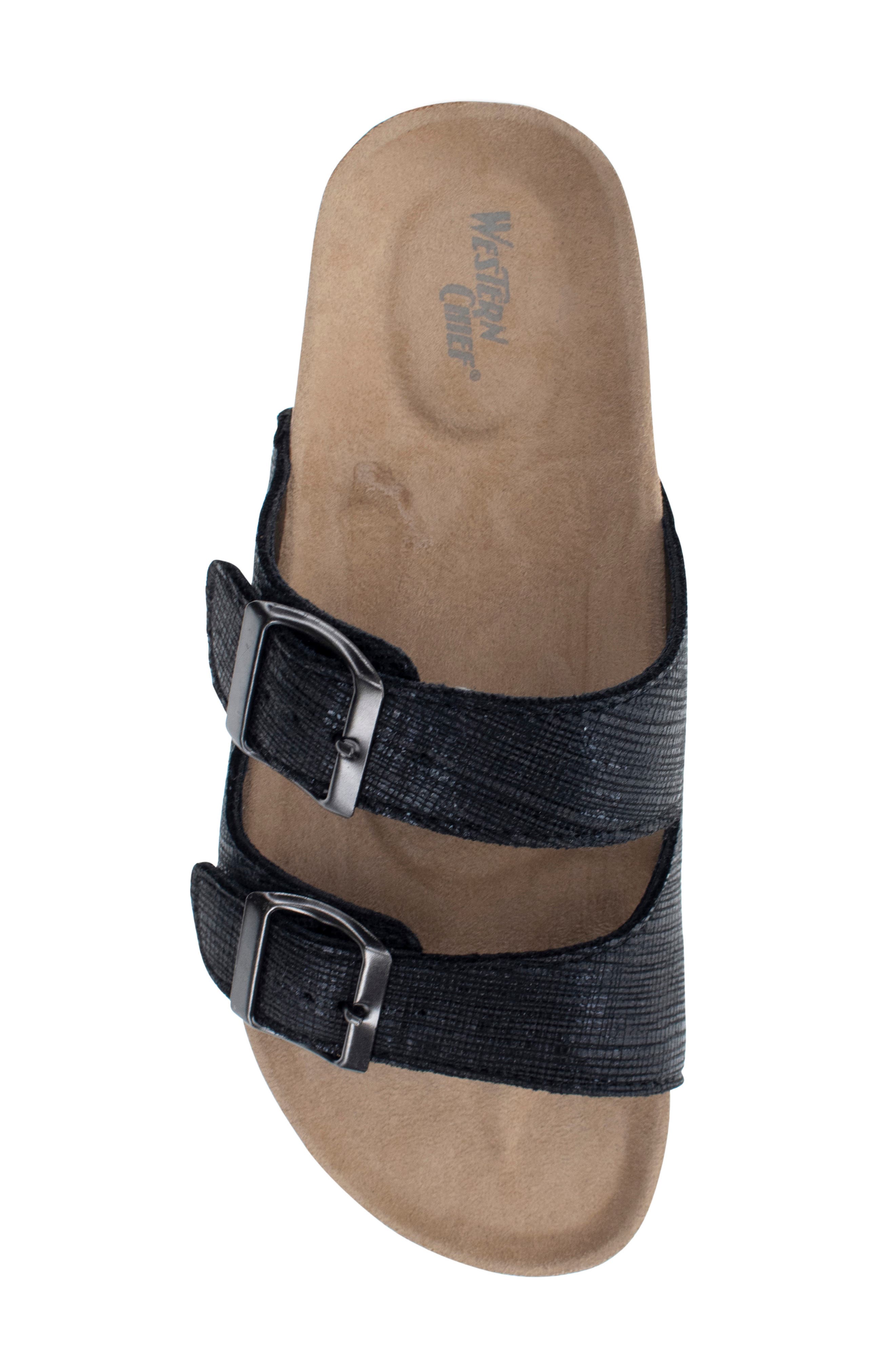 Western Chief Sophie Metallic Slide Sandal, Alternate, color, 