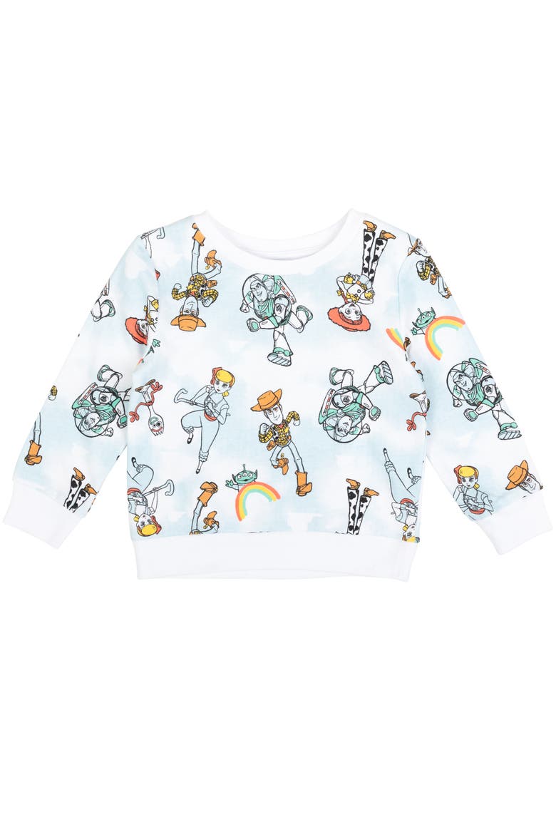 Minnie Mouse Pullover Sweatshirt, Main, color, Blue Toy Story