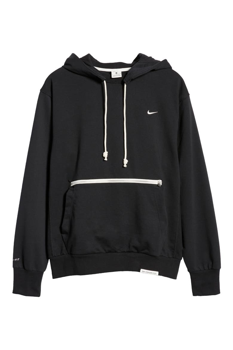 Dri-FIT Standard Issue Pullover Hoodie, Alternate, color, BLACK/ PALE IVORY