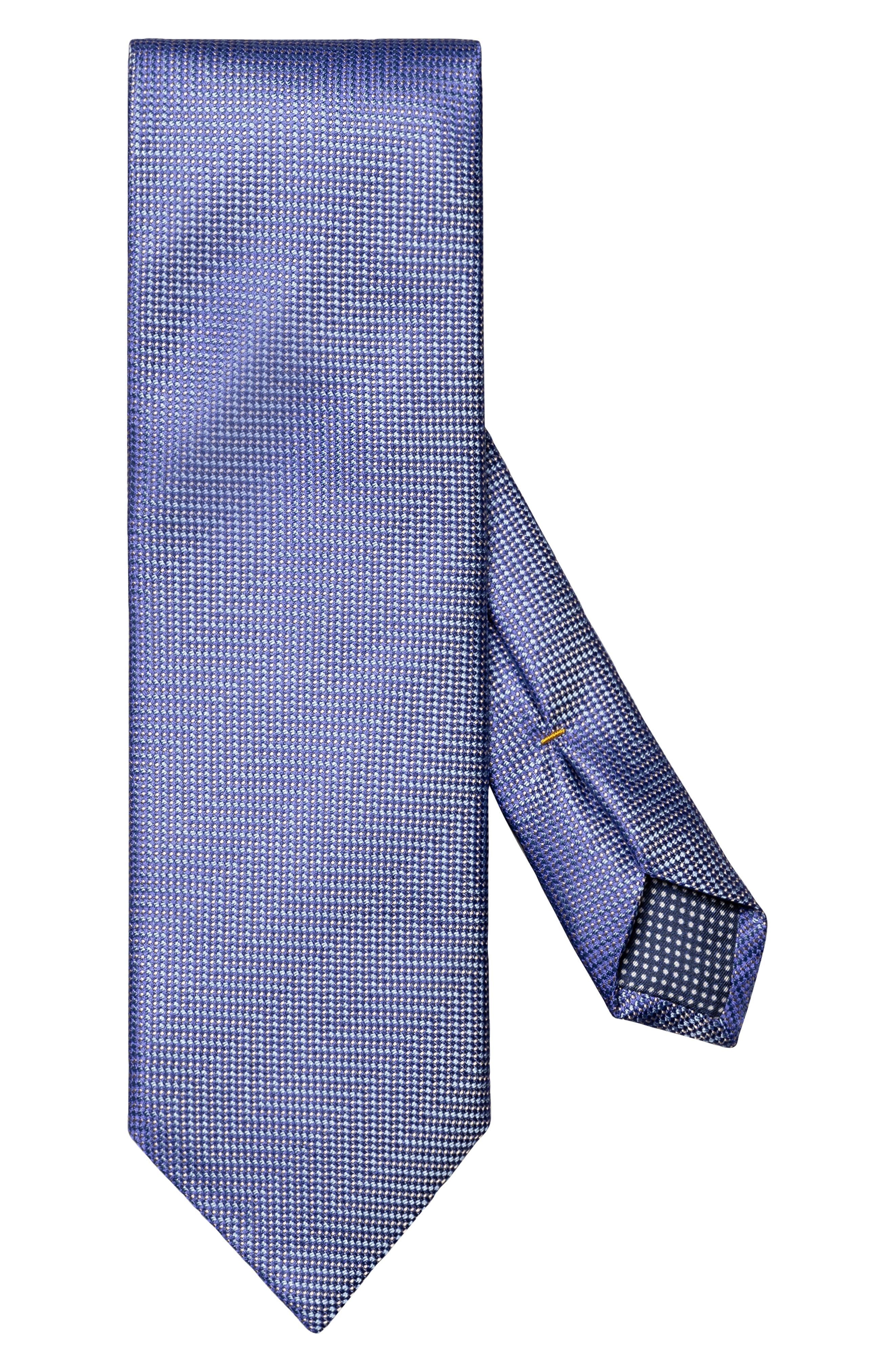 Eton Herringbone Microdot Silk Tie (Men) | Nordstromrack