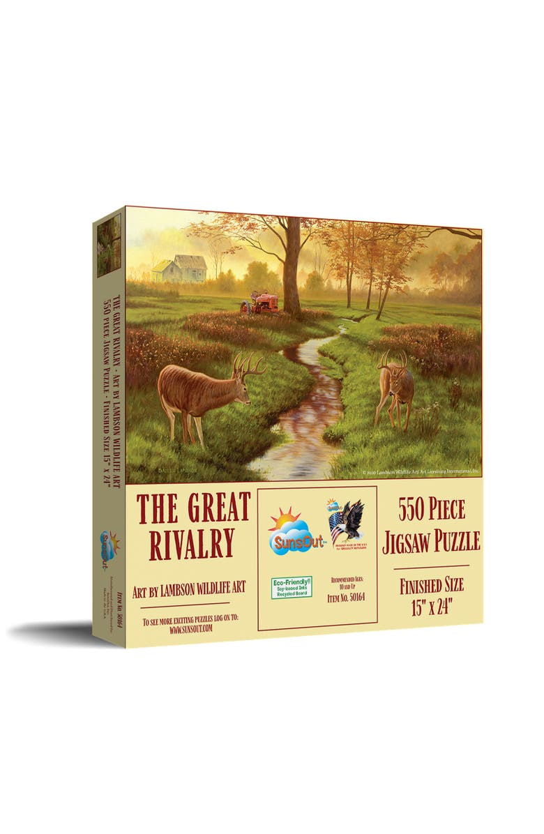 Sunsout the Great Rivalry 550 piece Jigsaw Puzzle for Adults, Main, color, Multicolor