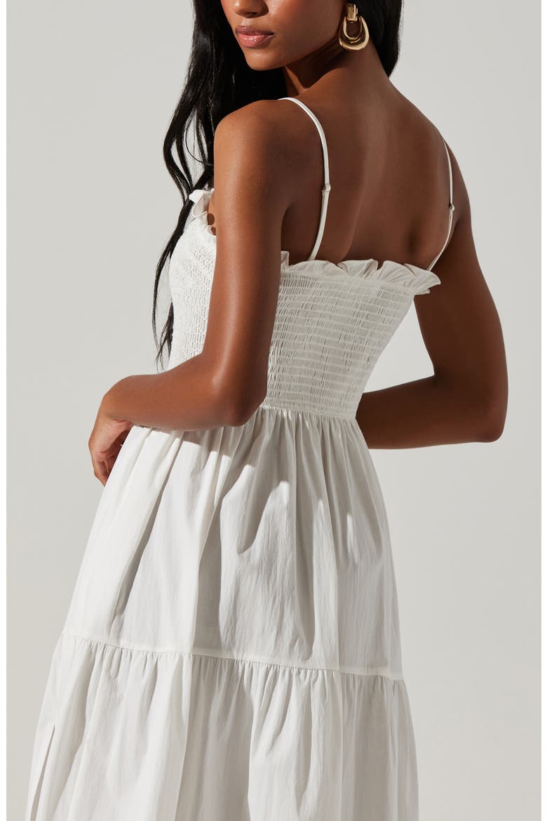 Seraphine Fit & Flare Maxi Sundress, Alternate, color, OFF WHITE