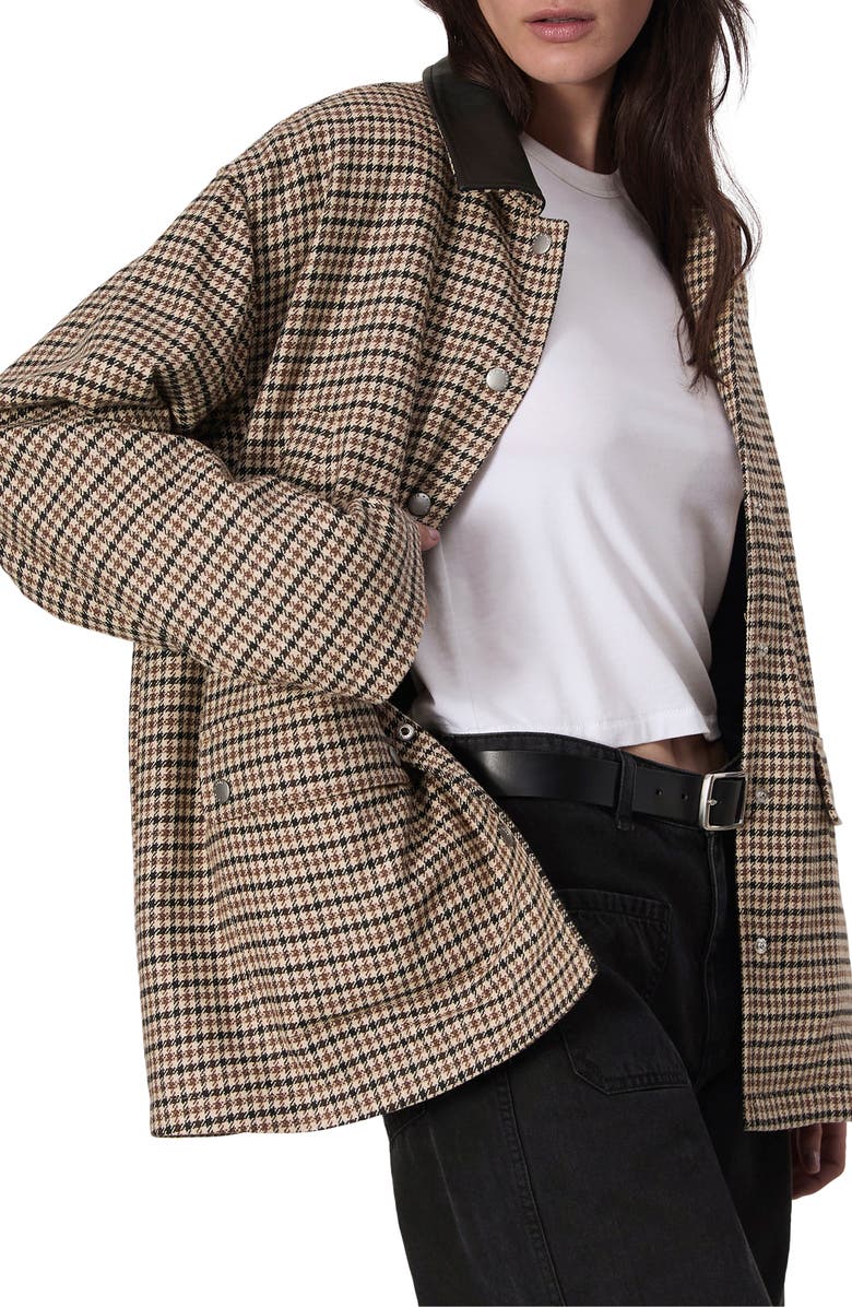 rag & bone Cassidy Houndstooth Jacket, Alternate, color, 