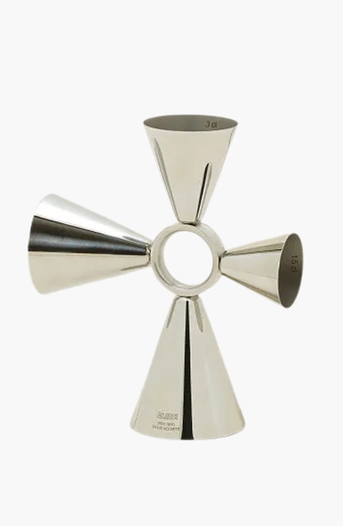 Uncommon Goods 4-way Cocktail Jigger In Silver