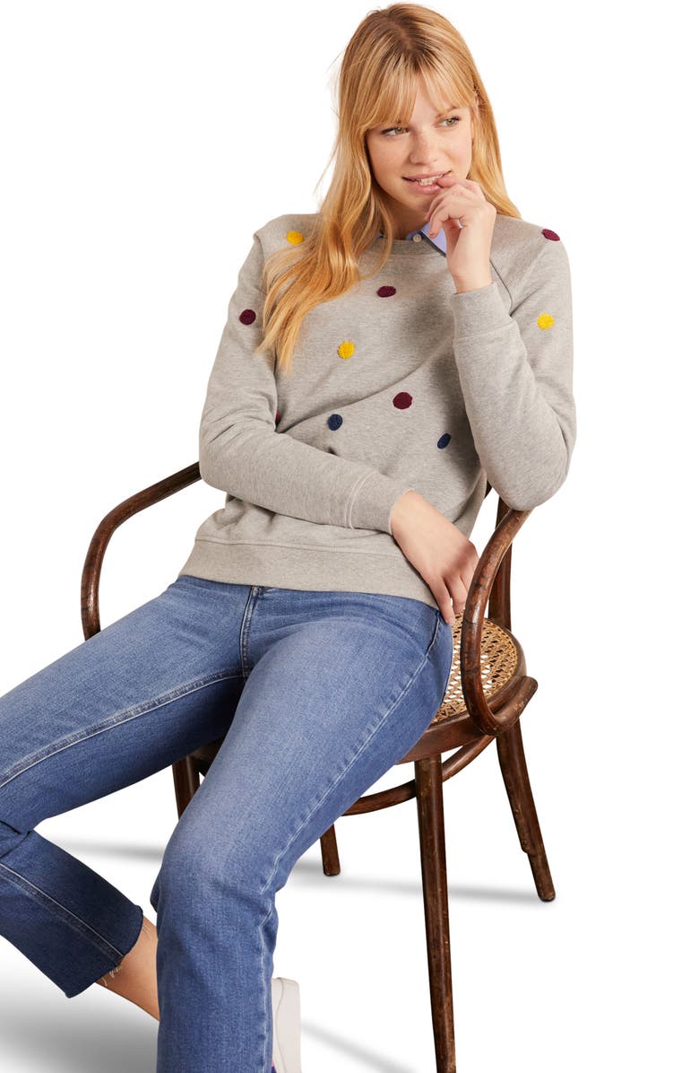 Boden Stretch Cotton Sweatshirt, Alternate, color, 