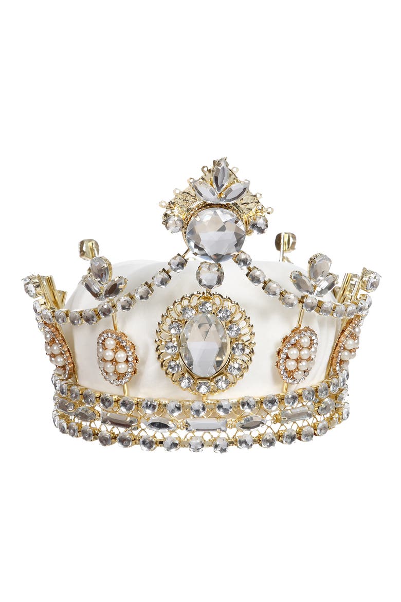 Tiara Crown, Set of 2, Main, color, White
