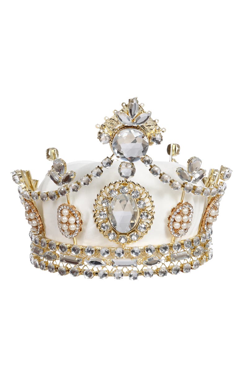 Mark Roberts Tiara Crown, Set of 2, Main, color, White