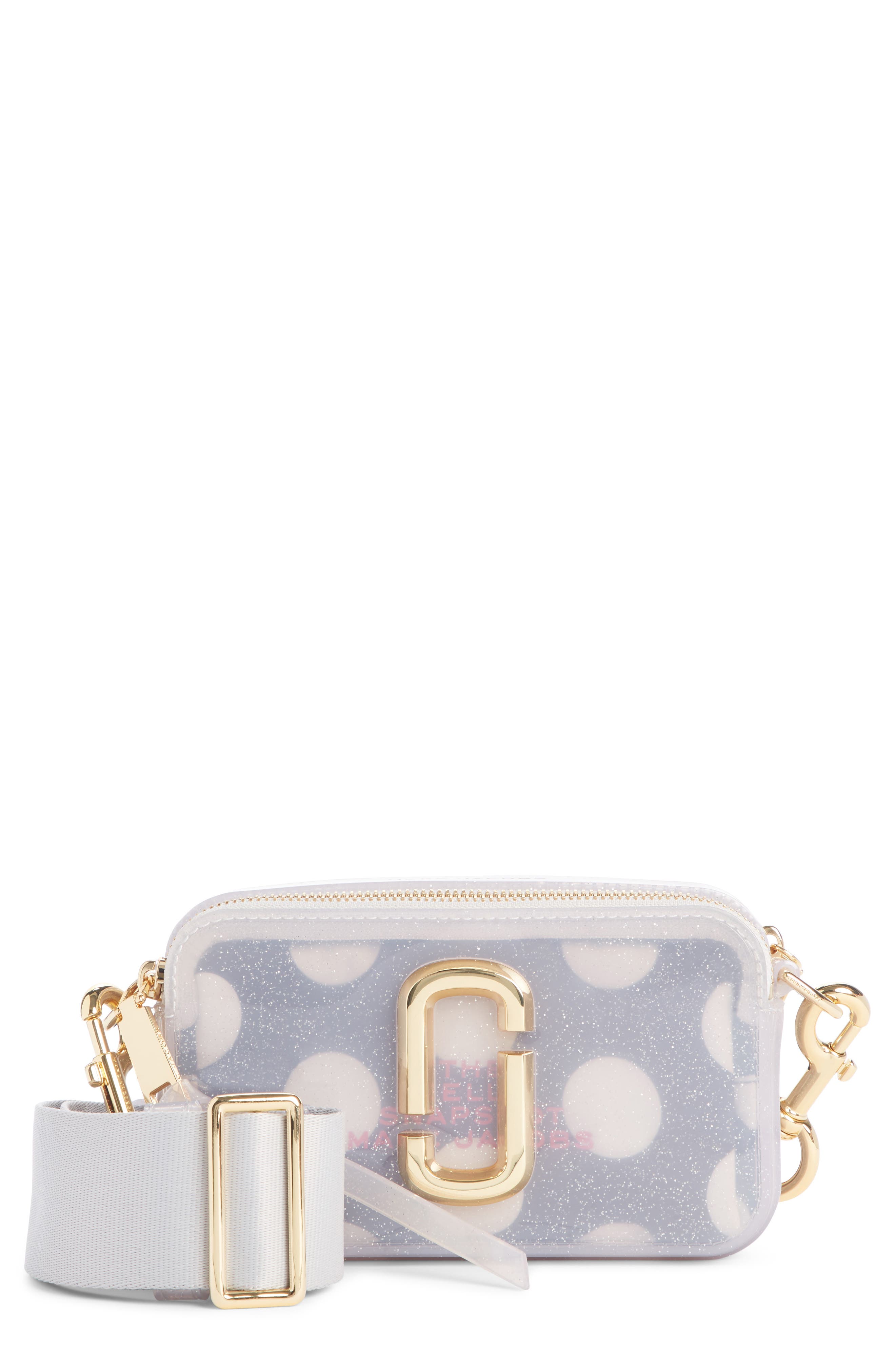 The Marc Jacobs MARC JACOBS The Jelly Glitter Snapshot Crossbody Bag, Main, color, 