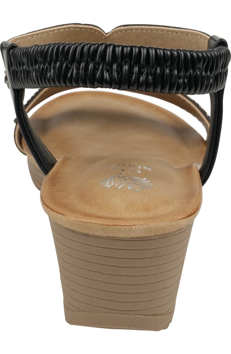 GOOD CHOICE NEW YORK Celestia Embellished Ankle Strap Wedge Sandal, Alternate, color,