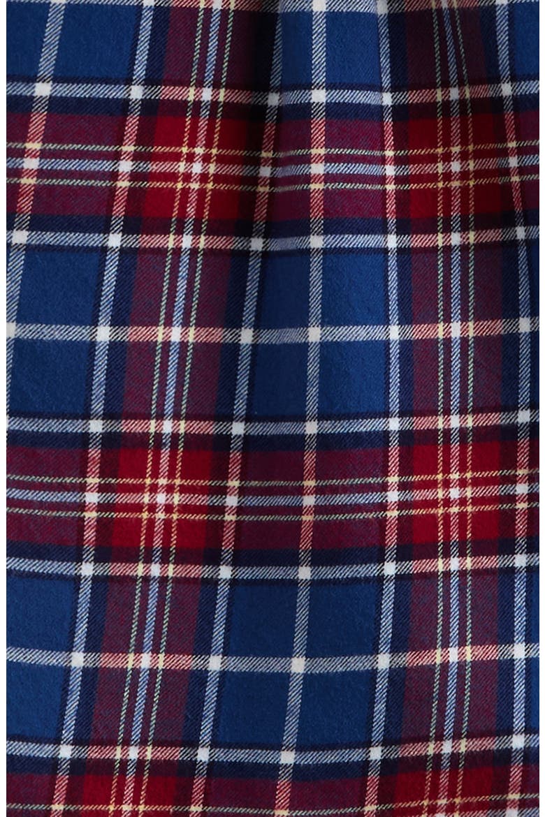 Kids' Hooded Plaid Button-Up Flannel Shirt, Alternate, color, BLUE VOYAGE GUARD PLAID