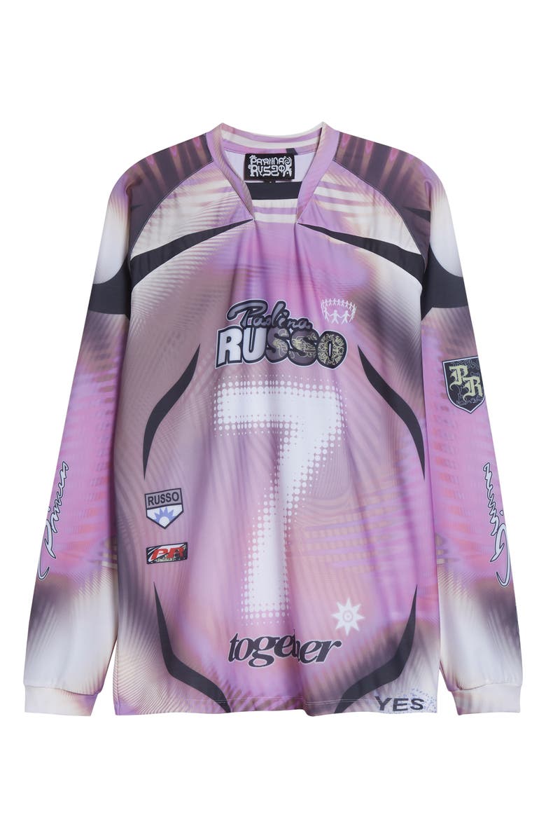 Paolina Russo Sports Logo Long Sleeve Jersey, Alternate, color, Pink