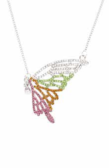 OLIVIA WELLES Float Like A Butterfly Pendant Necklace