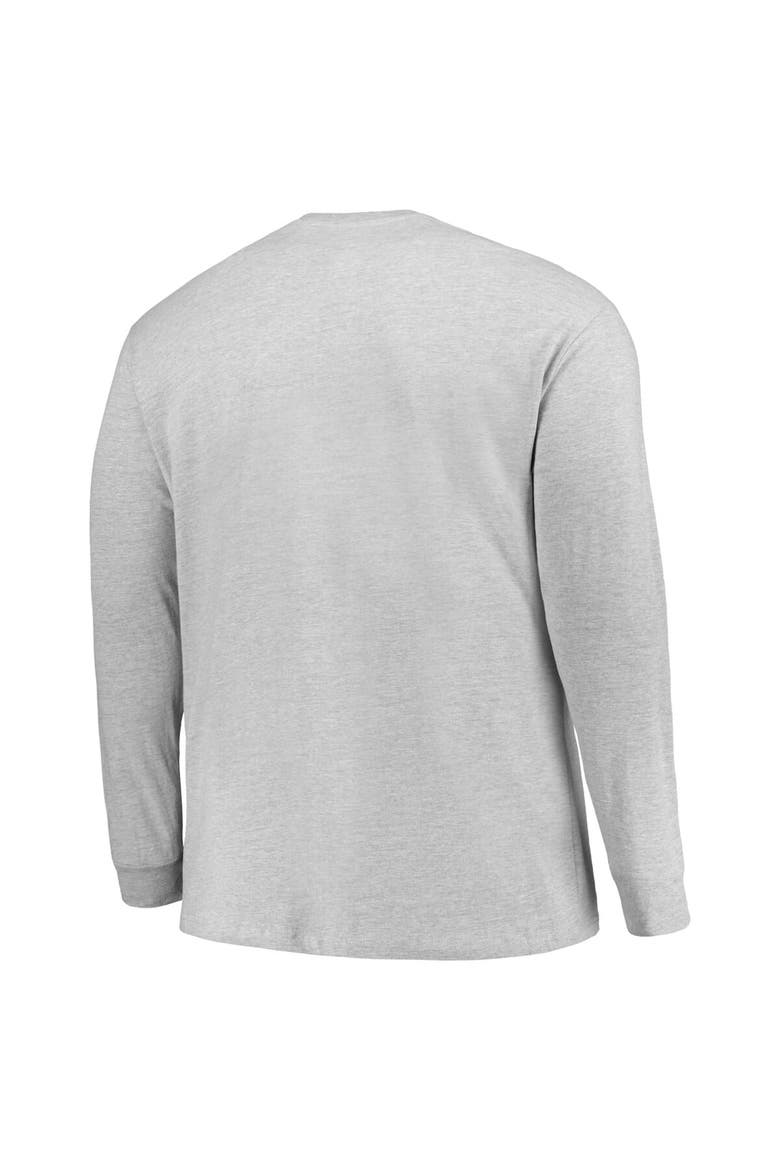 Men's Champion Heather Gray USC Trojans Big & Tall Mascot Long Sleeve T-Shirt, Alternate, color, Heather Gray